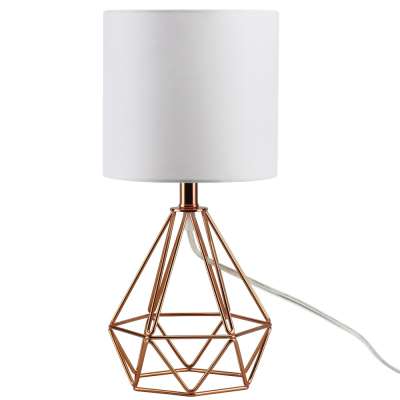 Depuley eye protective stylish e26 room decoration metal base fabric cover desk light modern table lamp